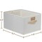 OLLVIA Large Baskets for Organizing 3 Pack, Decorative Storage Boxes for Shelves, Rectangle Closet Baskets Box, Foldable Sturdy Storage Basket with Handle for Nursery Home|Office